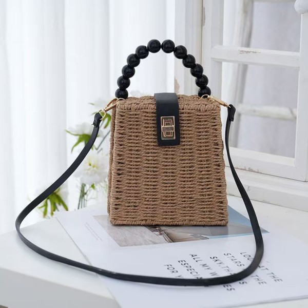 New Autumn Collection: Woven Straw Beach Bag — Stylish Handbag & Versatile Shoulder Bag (Crafted from Paper Rope)